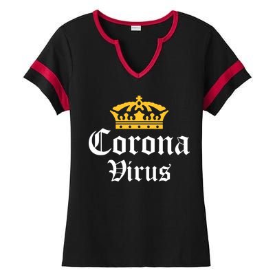 CoronaVirus Crown Logo Ladies Halftime Notch Neck Tee