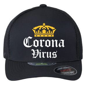 CoronaVirus Crown Logo Flexfit Unipanel Trucker Cap