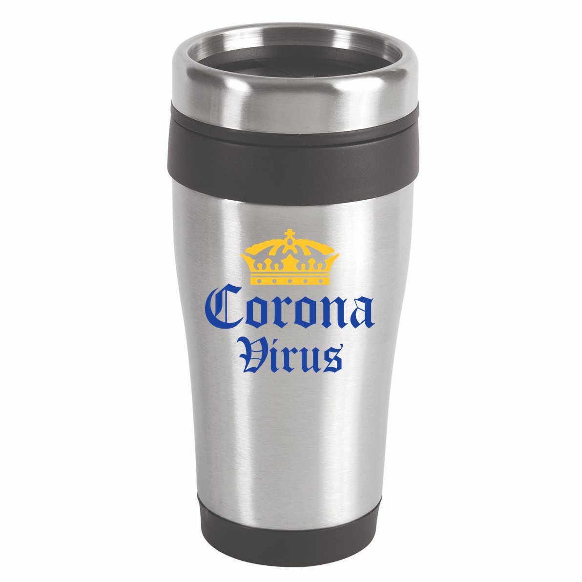CoronaVirus Crown Logo 16oz Travel Tumbler