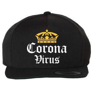 CoronaVirus Crown Logo Wool Snapback Cap