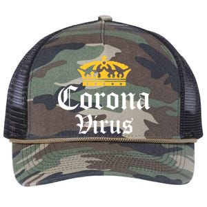 CoronaVirus Crown Logo Retro Rope Trucker Hat Cap