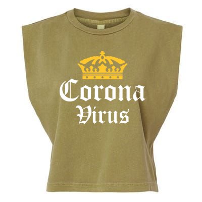 CoronaVirus Crown Logo Garment-Dyed Women's Muscle Tee