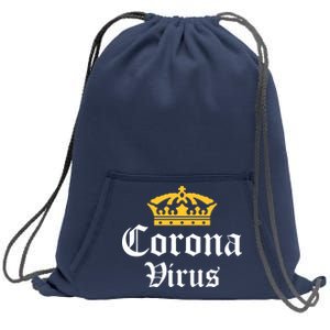 CoronaVirus Crown Logo Sweatshirt Cinch Pack Bag