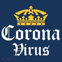 CoronaVirus Crown Logo Button