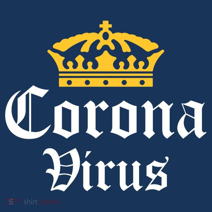 CoronaVirus Crown Logo Button