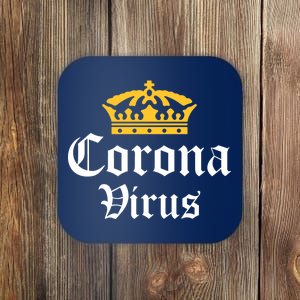 CoronaVirus Crown Logo Coaster