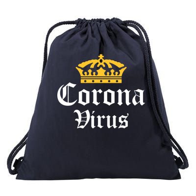 CoronaVirus Crown Logo Drawstring Bag