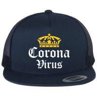 CoronaVirus Crown Logo Flat Bill Trucker Hat