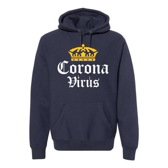 CoronaVirus Crown Logo Premium Hoodie