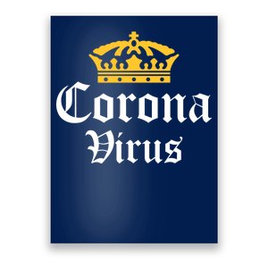 CoronaVirus Crown Logo Poster