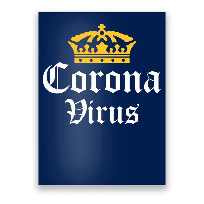 CoronaVirus Crown Logo Poster