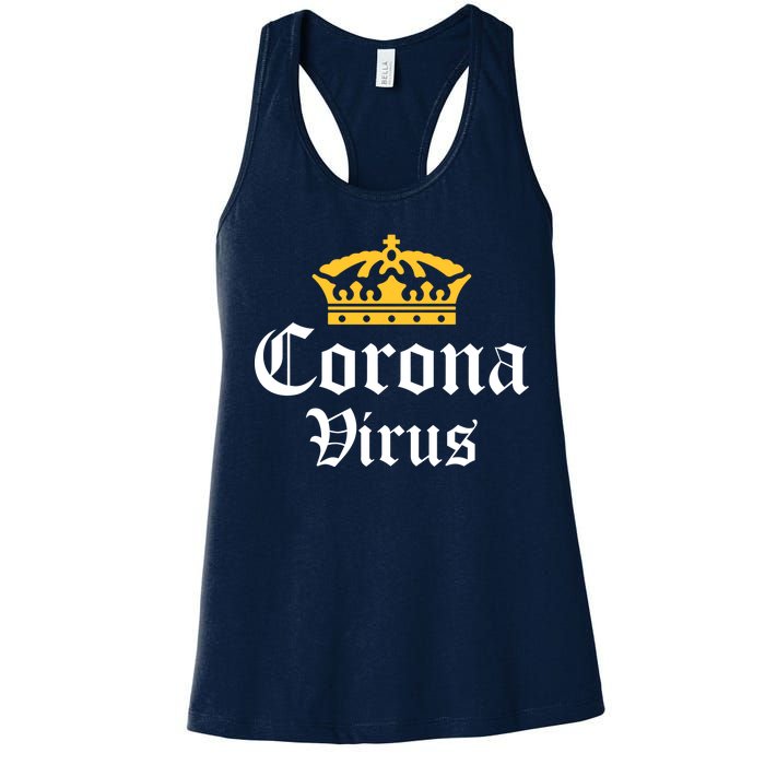 CoronaVirus Crown Logo Women's Racerback Tank