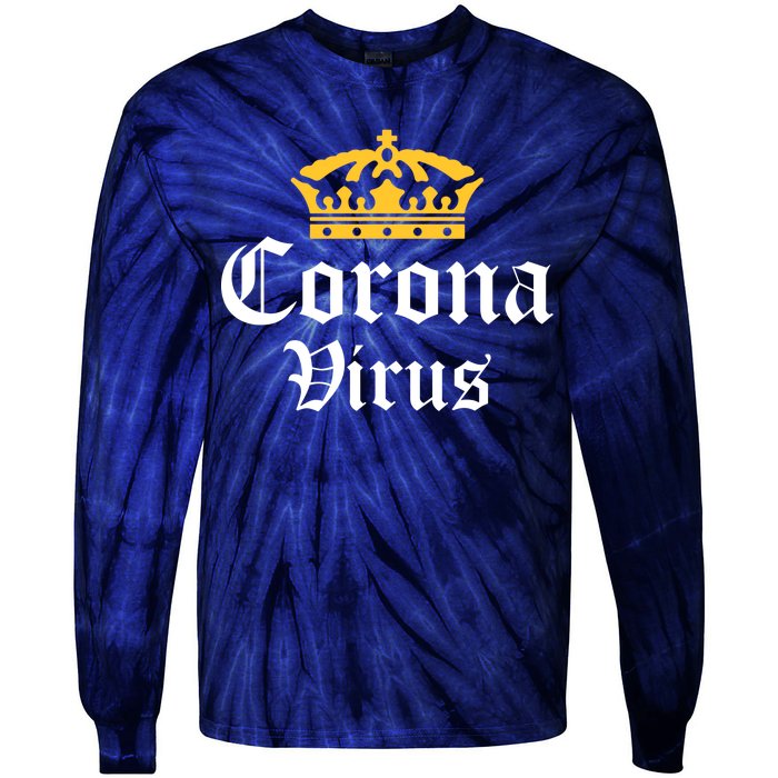 CoronaVirus Crown Logo Tie-Dye Long Sleeve Shirt