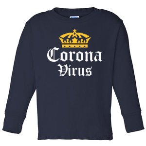 CoronaVirus Crown Logo Toddler Long Sleeve Shirt