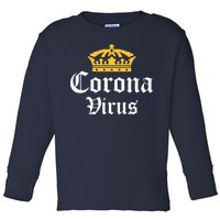 CoronaVirus Crown Logo Toddler Long Sleeve Shirt