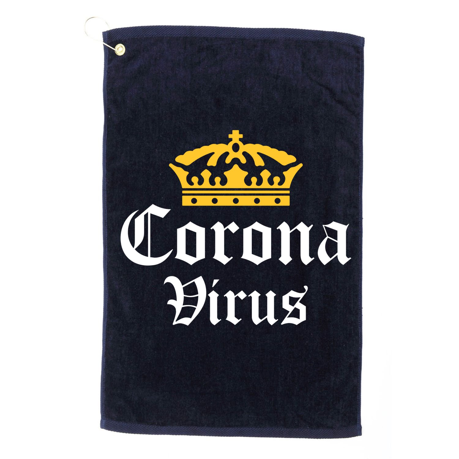 CoronaVirus Crown Logo Golf Towel