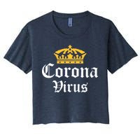 CoronaVirus Crown Logo Women's Crop Top Tee