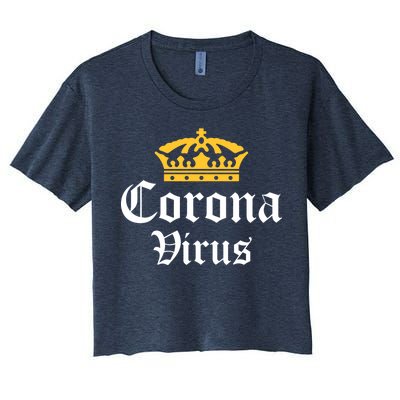 CoronaVirus Crown Logo Women's Crop Top Tee