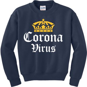 CoronaVirus Crown Logo Kids Sweatshirt