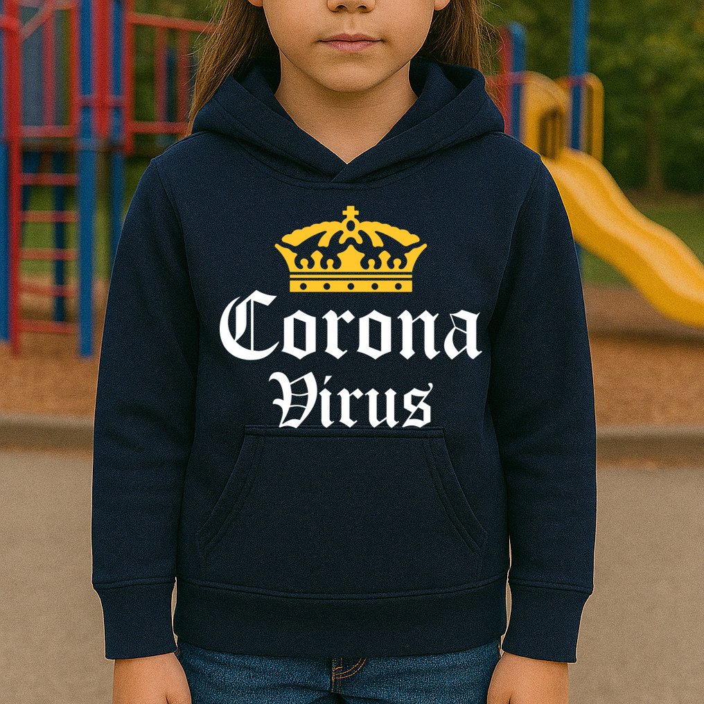 CoronaVirus Crown Logo Kids Hoodie