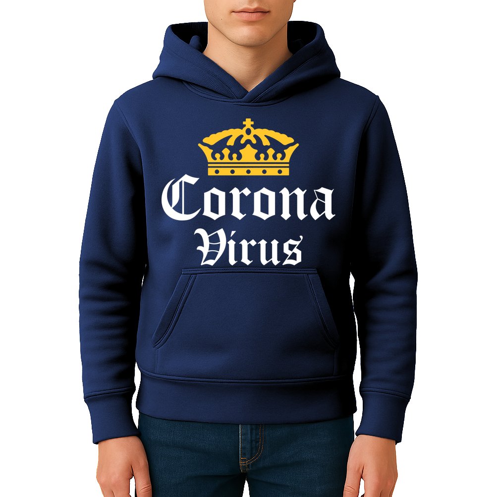 CoronaVirus Crown Logo Kids Hoodie