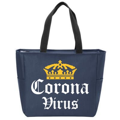 CoronaVirus Crown Logo Zip Tote Bag