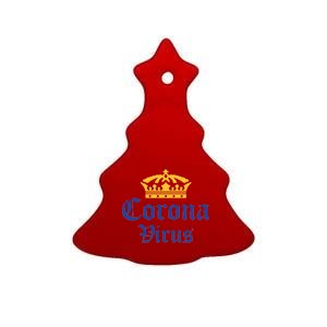 CoronaVirus Crown Logo Ceramic Tree Ornament