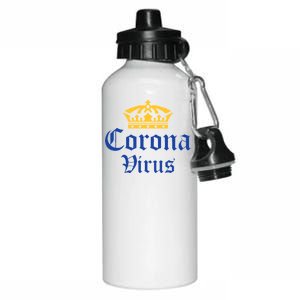 CoronaVirus Crown Logo Aluminum Water Bottle