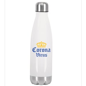 CoronaVirus Crown Logo Stainless Steel Insulated Water Bottle