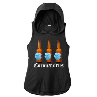 Coronavirus Funny Beer Doctor Ladies PosiCharge Tri-Blend Wicking Draft Hoodie Tank