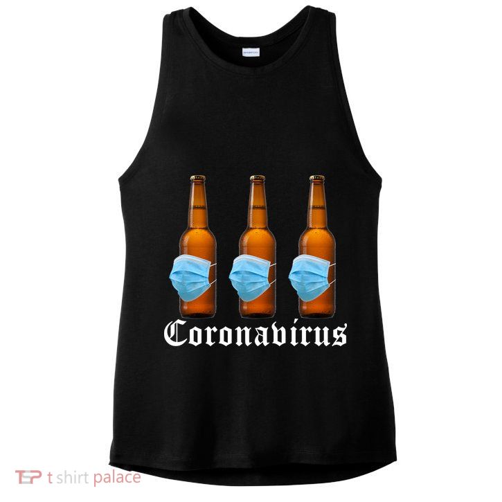 Coronavirus Funny Beer Doctor Ladies PosiCharge Tri-Blend Wicking Tank