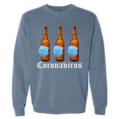 Coronavirus Funny Beer Doctor Garment-Dyed Sweatshirt