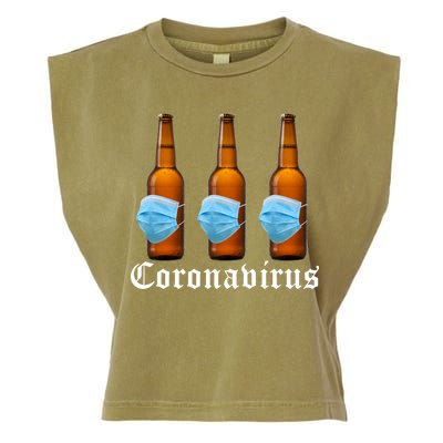 Coronavirus Funny Beer Doctor Garment-Dyed Women's Muscle Tee