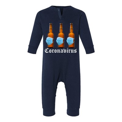 Coronavirus Funny Beer Doctor Infant Fleece One Piece