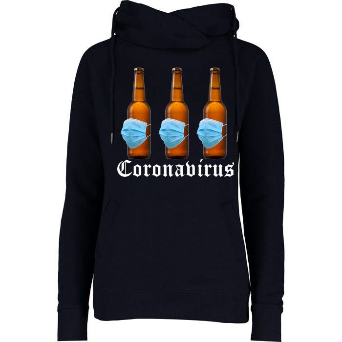 Coronavirus Funny Beer Doctor Womens Funnel Neck Pullover Hood