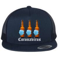 Coronavirus Funny Beer Doctor Flat Bill Trucker Hat