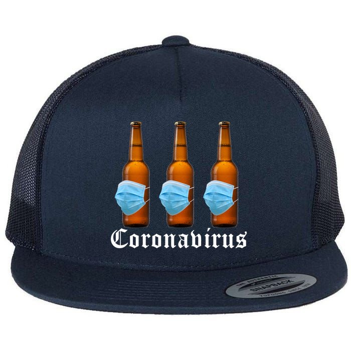 Coronavirus Funny Beer Doctor Flat Bill Trucker Hat