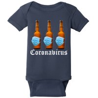 Coronavirus Funny Beer Doctor Baby Bodysuit