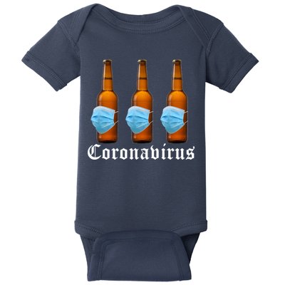 Coronavirus Funny Beer Doctor Baby Bodysuit