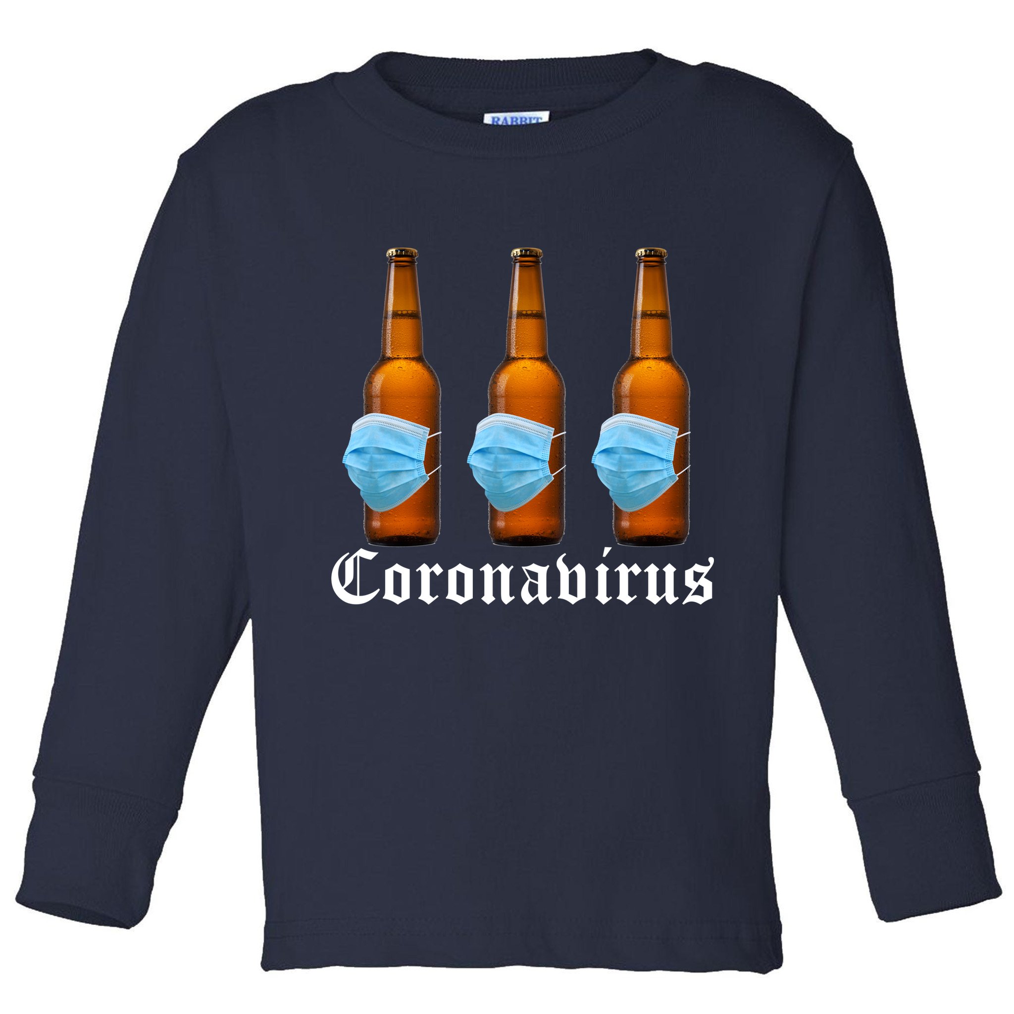 Coronavirus Funny Beer Doctor Toddler Long Sleeve Shirt