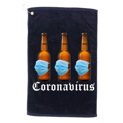 Coronavirus Funny Beer Doctor Platinum Collection Golf Towel