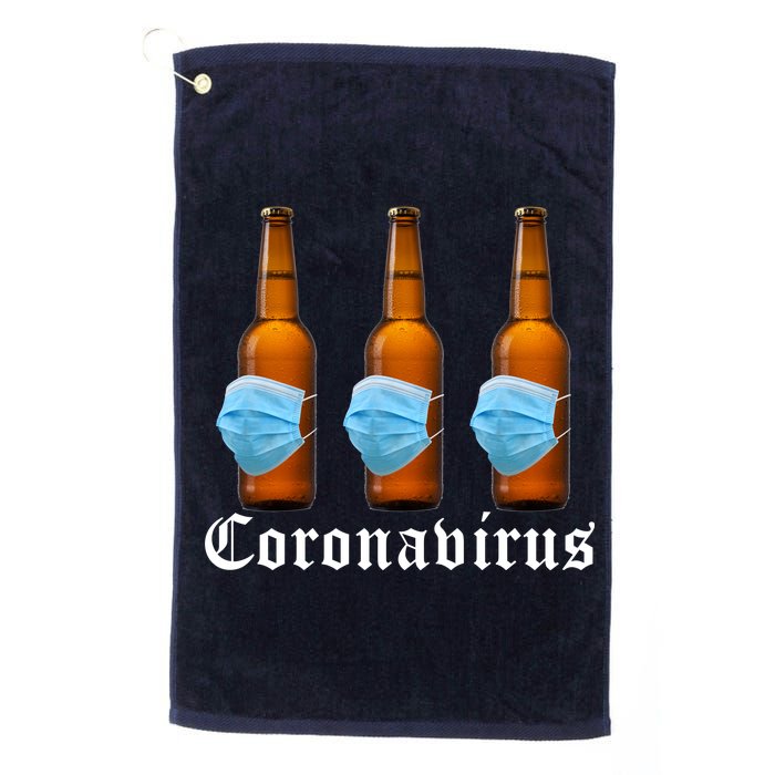 Coronavirus Funny Beer Doctor Platinum Collection Golf Towel