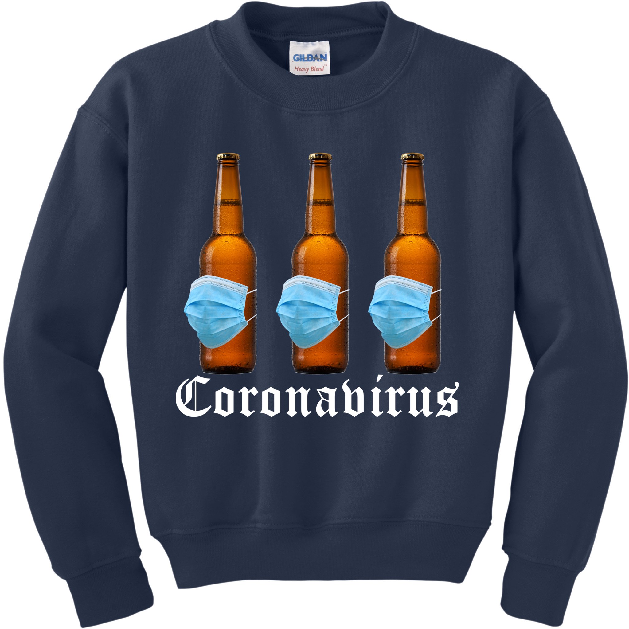 Coronavirus Funny Beer Doctor Kids Sweatshirt