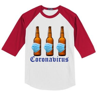 Coronavirus Funny Beer Doctor Kids Colorblock Raglan Jersey