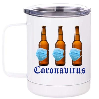 Coronavirus Funny Beer Doctor 12 oz Stainless Steel Tumbler Cup