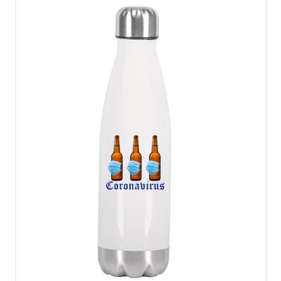 Coronavirus Funny Beer Doctor Stainless Steel Insulated Water Bottle