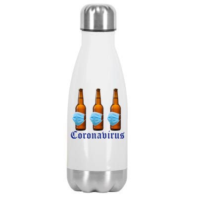 Coronavirus Funny Beer Doctor Stainless Steel Insulated Water Bottle