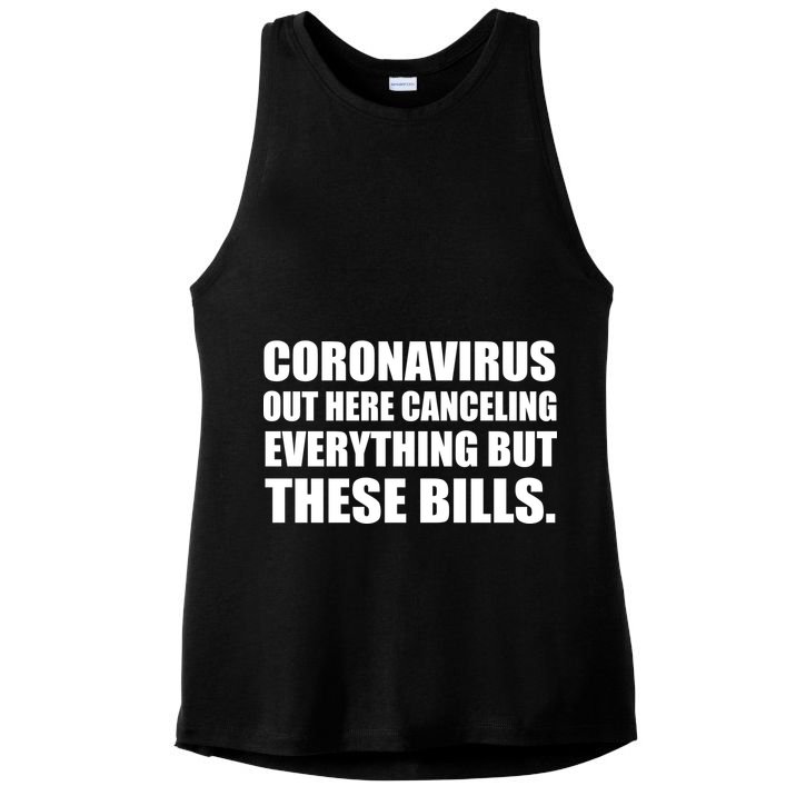 Coronavirus Out Here Canceling Everything But These Bills Ladies PosiCharge Tri-Blend Wicking Tank