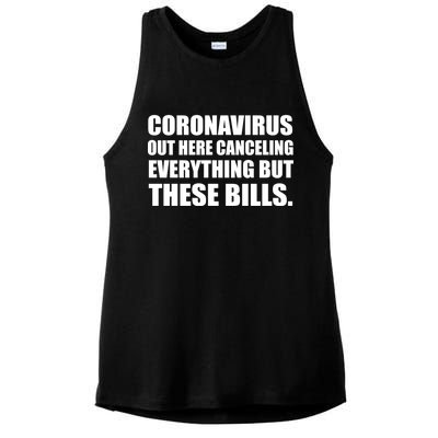 Coronavirus Out Here Canceling Everything But These Bills Ladies PosiCharge Tri-Blend Wicking Tank