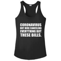 Coronavirus Out Here Canceling Everything But These Bills Ladies PosiCharge Competitor Racerback Tank